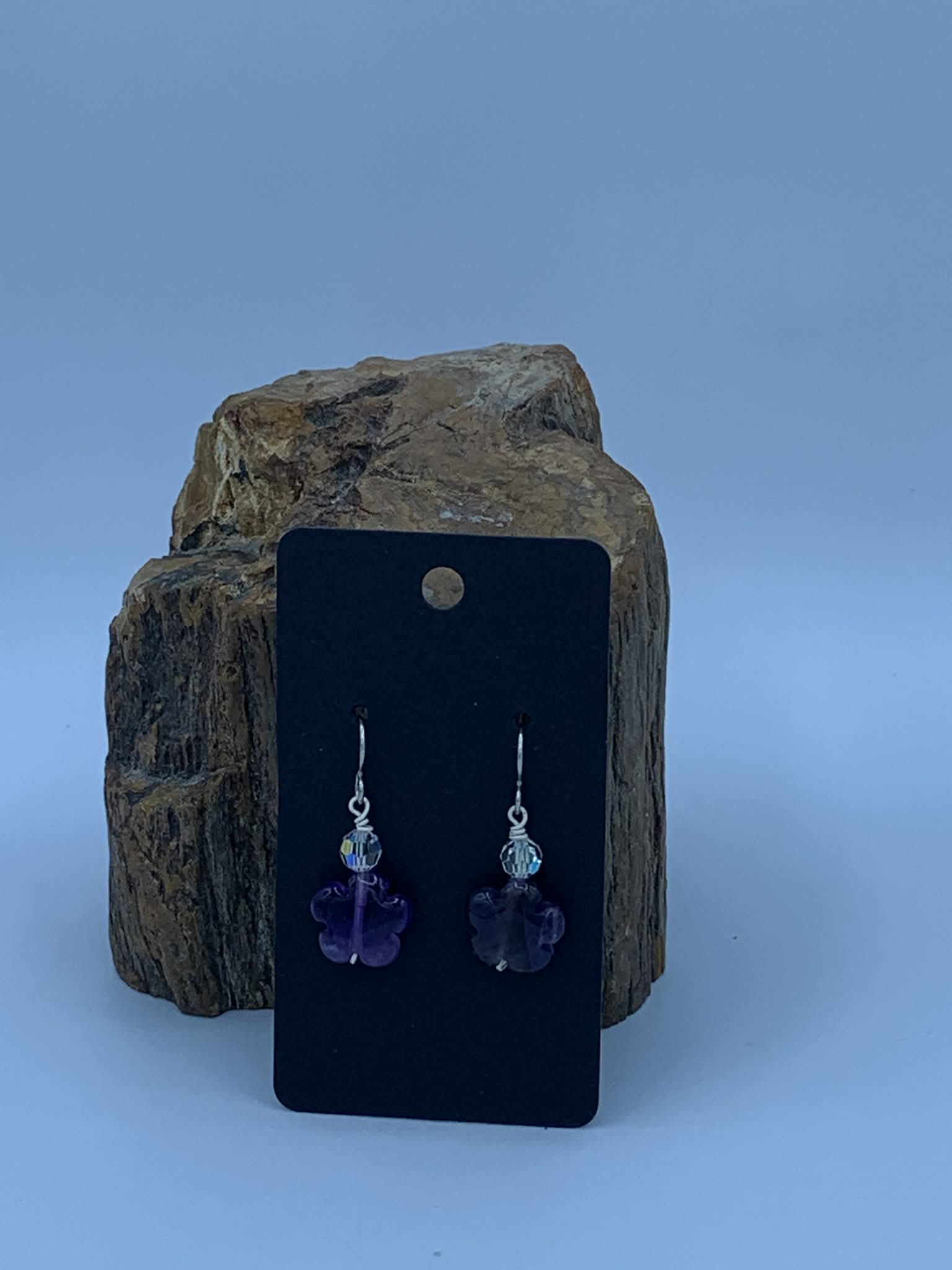 Amethyst Flower earrings