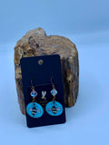 Enameled Bee Earrings