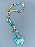 Blue Butterfly Necklace #2