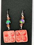 Ceramic Butterfly Earrings