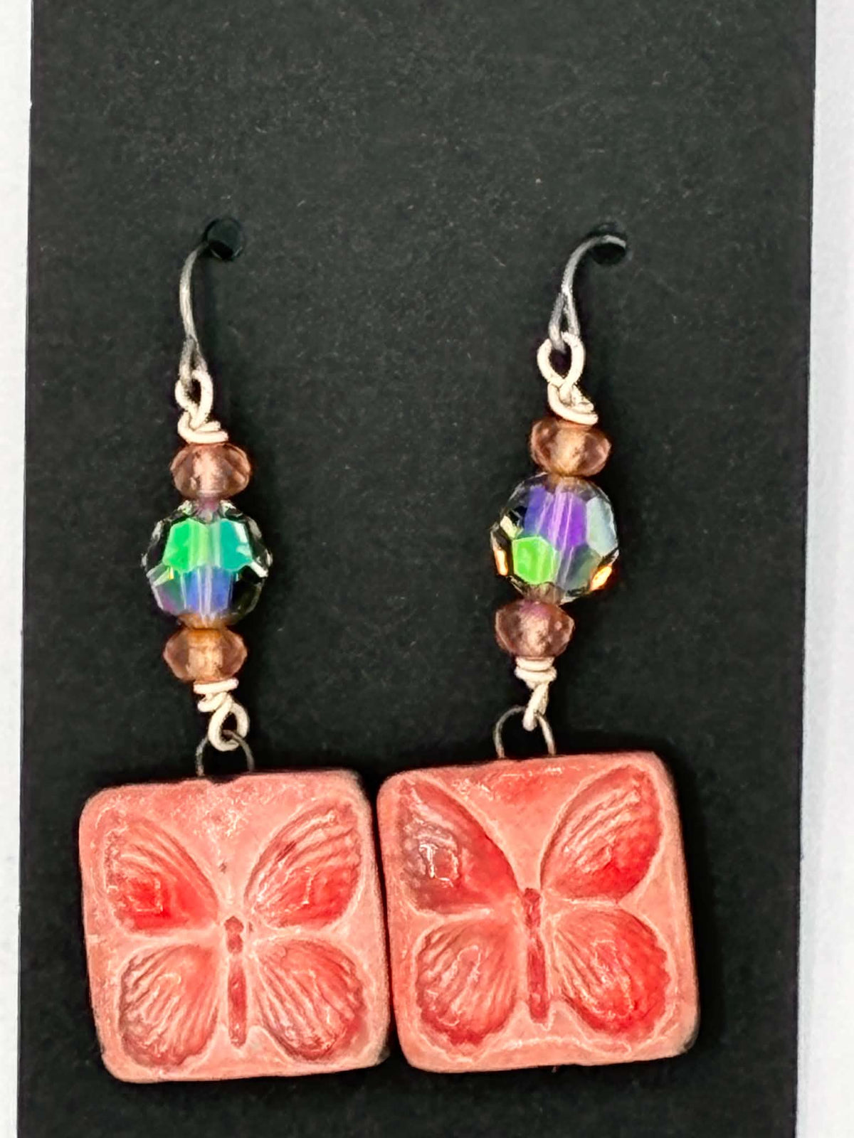 Ceramic Butterfly Earrings