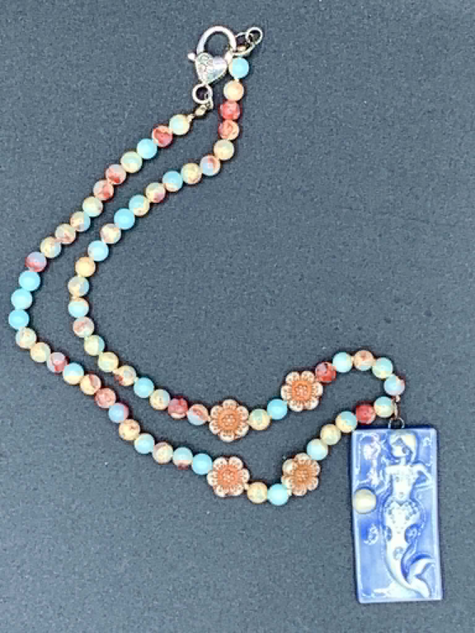 Ceramic Mermaid Necklace