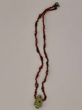 Hand Knotted Christmas Tree Necklace