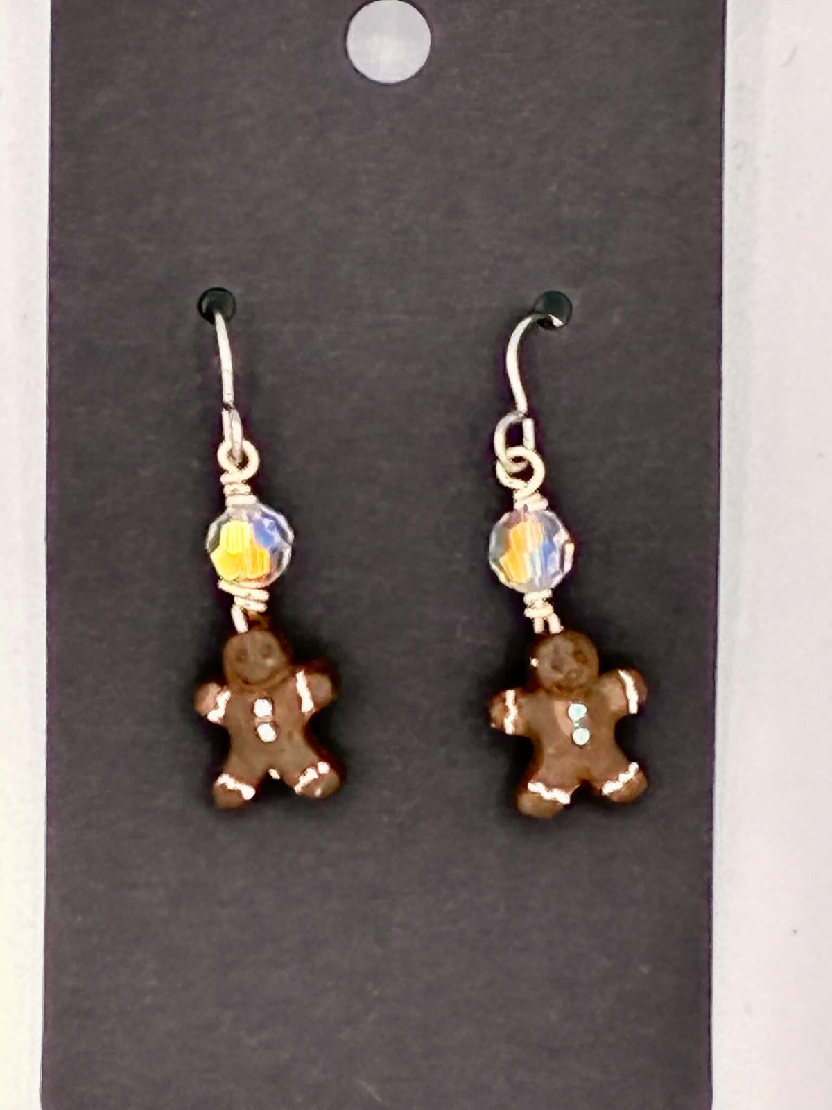 Gingerbread Man Earrings