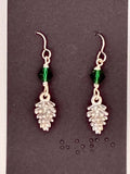 Green Pinecone Earrings