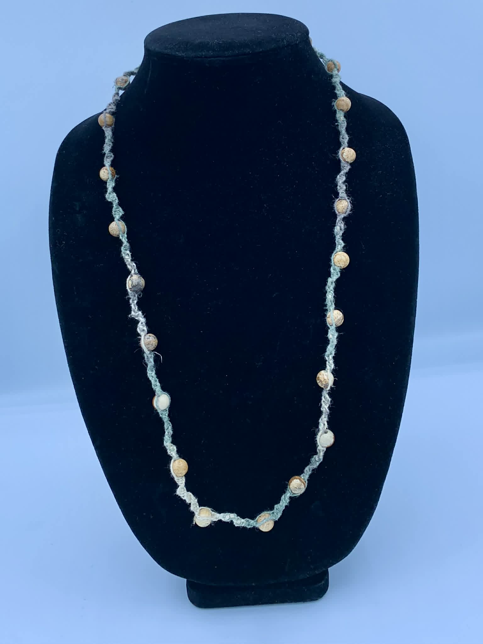Jasper macrame Necklace