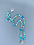 Blue Jasper Frog Necklace
