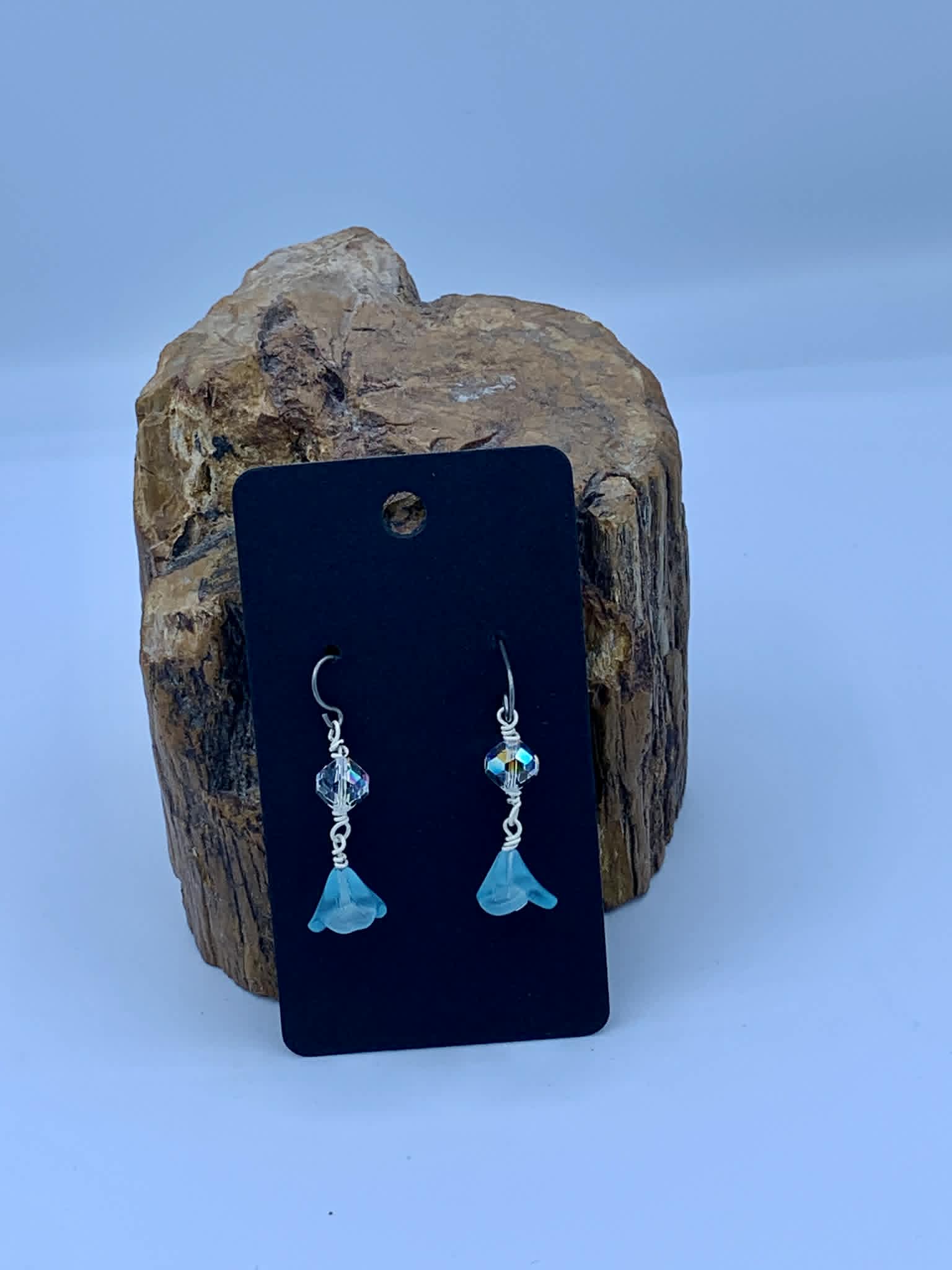 Blue Flower Earrings