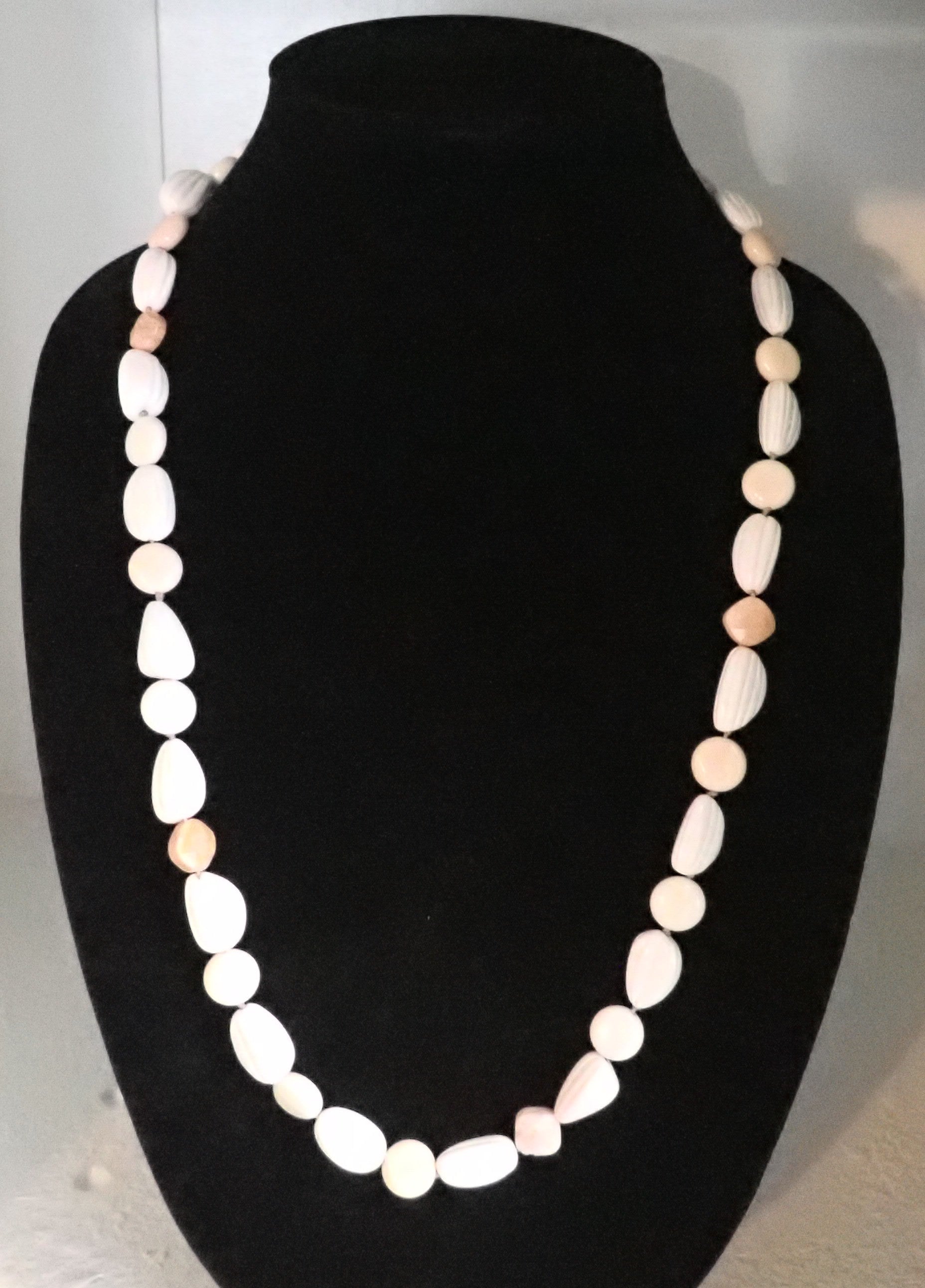 Hand knotted long necklace