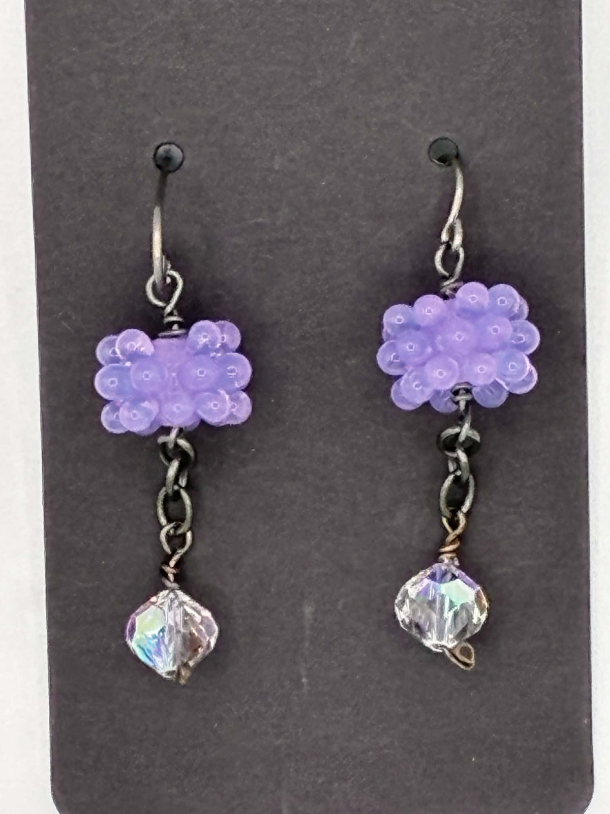 Purple Lampwork Earrings