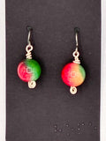 Watermelon  Jade Earrings