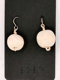 White Kazuri Earrings