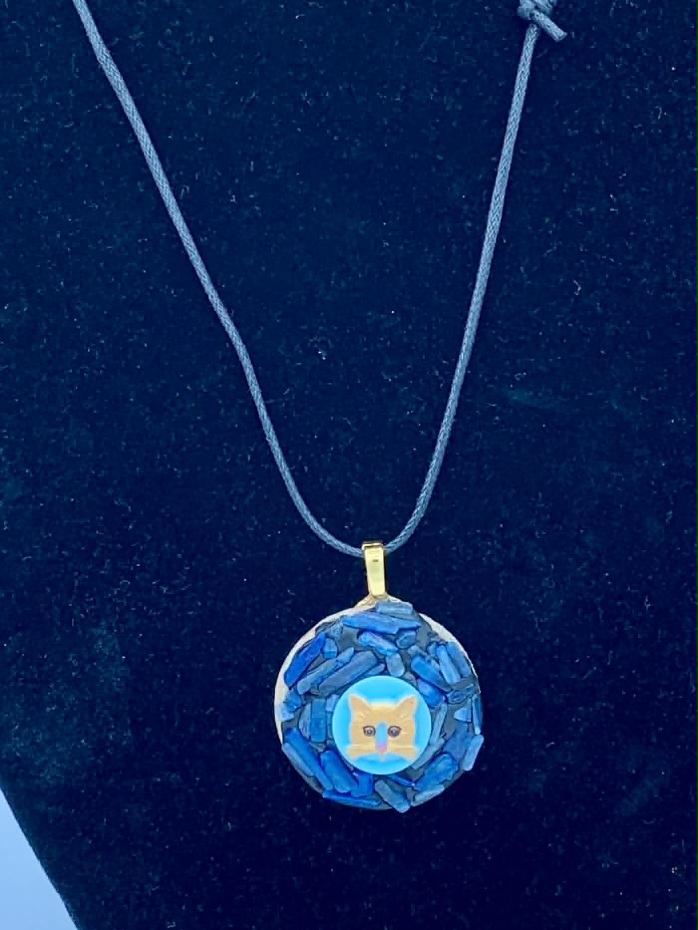 Cat Mosaic Pendant
