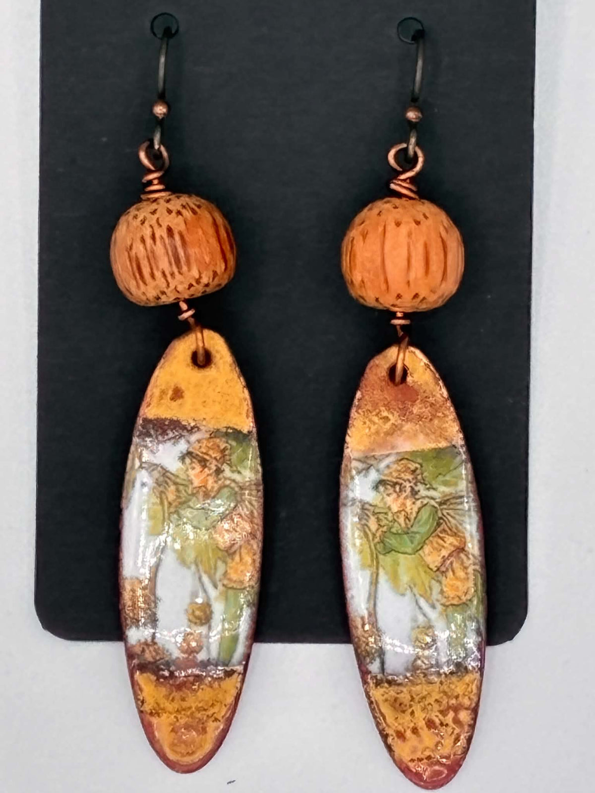 Enamel Elf Earrings