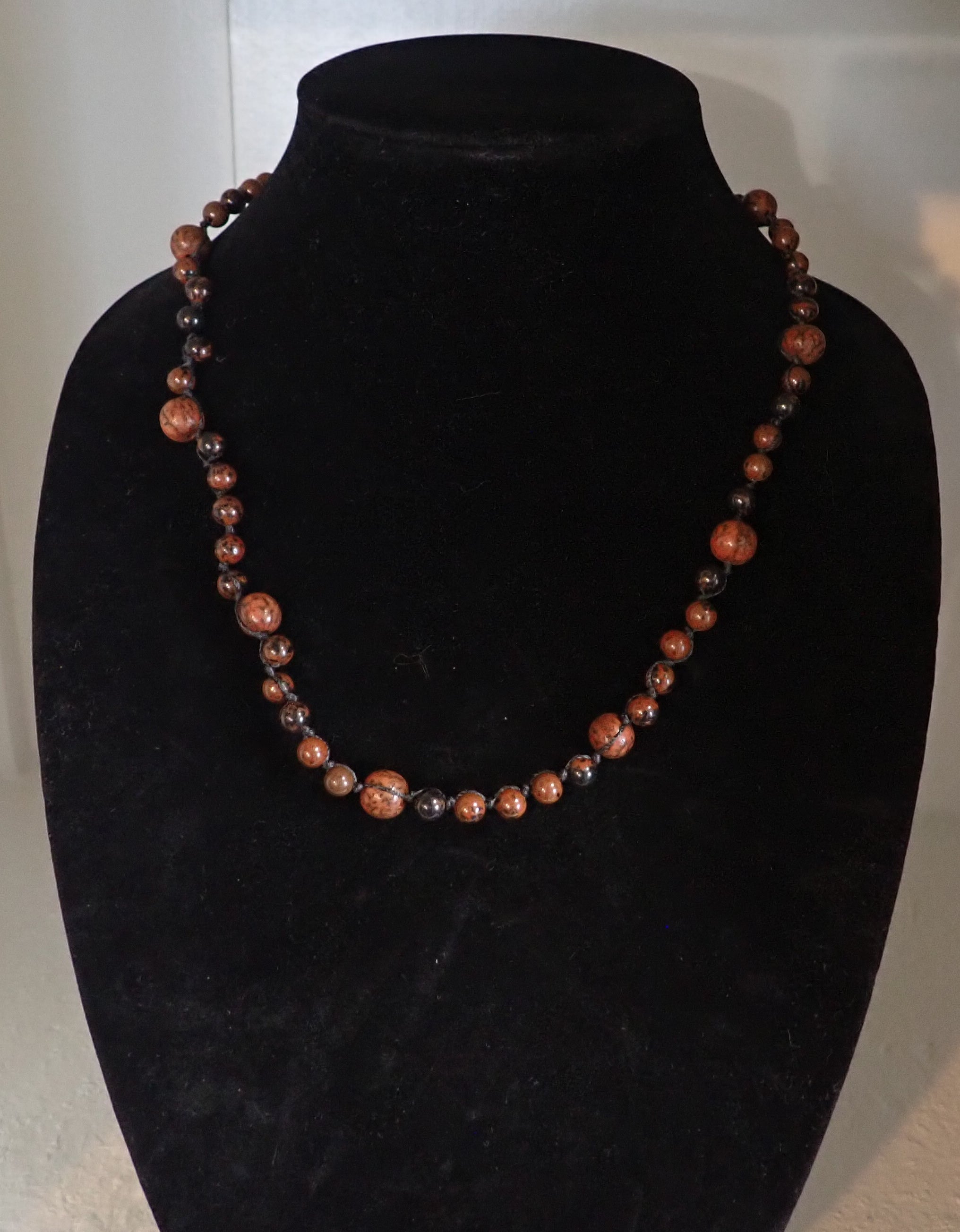 Jasper and Seed Necklace