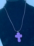 Purple Cross Pendant #2