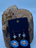 Enamel Seashell Earrings