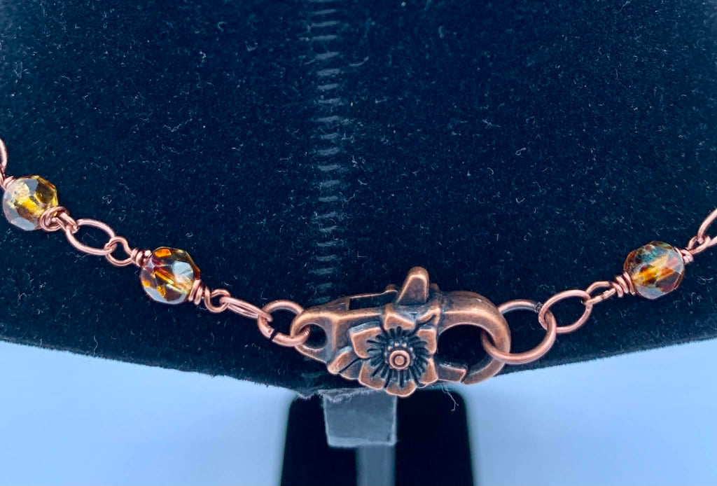 Tortoise Shell Floral Mandala Necklace