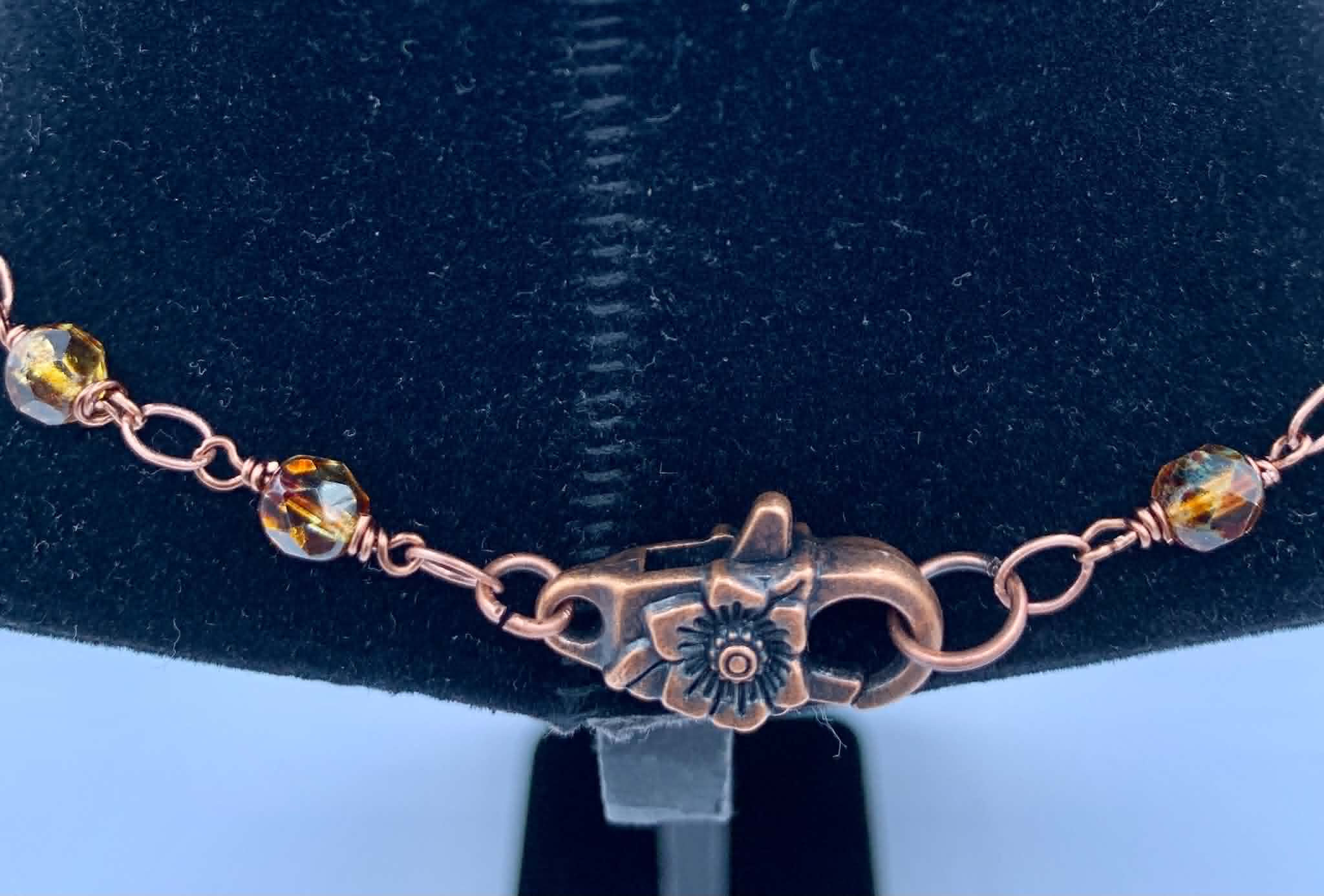 Tortoise Shell Floral Mandala Necklace