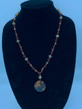 Tortoise Shell Circle Necklace