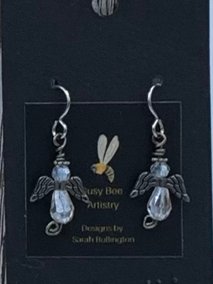 White Angel Earrings