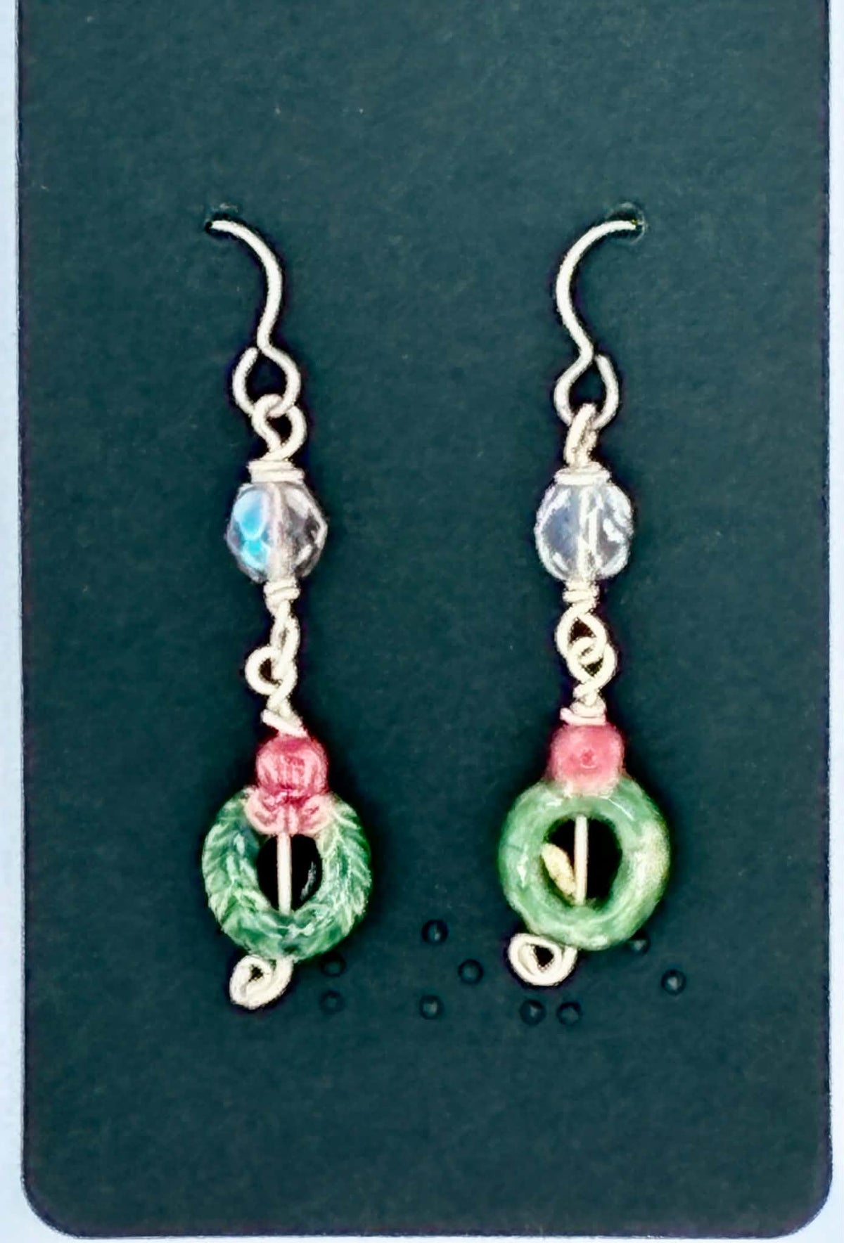 Christmas Wreath Earrings